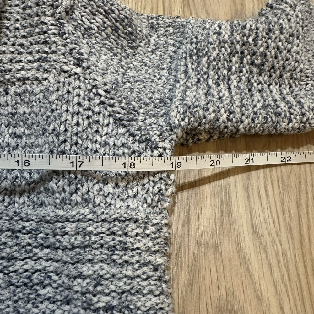 Womens Faherty Cardigan Gray Patchwork Knit with Pockets Size Xs 100% Cotton - Picture 4 of 8